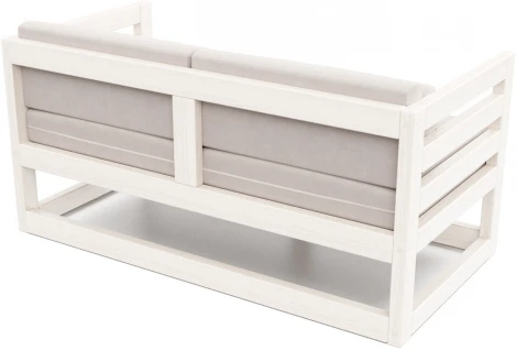 Диван Arsko Магнус М беленый дуб велюр светло-серый