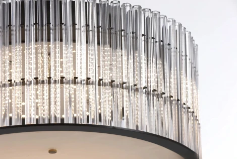 Потолочная люстра каскадная светодиодная Mizi'en Paris MZ180566-1-470 (220V, хрусталь, круглые)