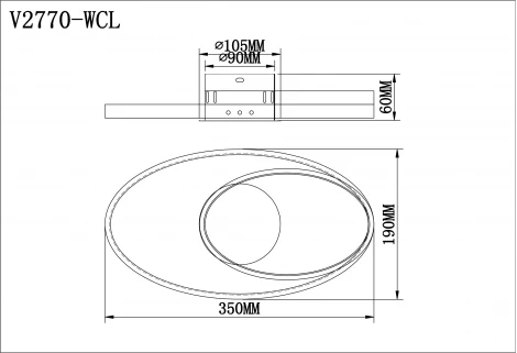 Бра Moderli Dante V2770-WCL