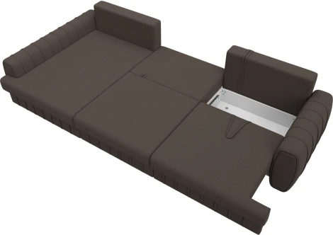 Диван угловой Лига-057 НПБ Лонг угол левый Лига Диванов (Рогожка) арт.129293L