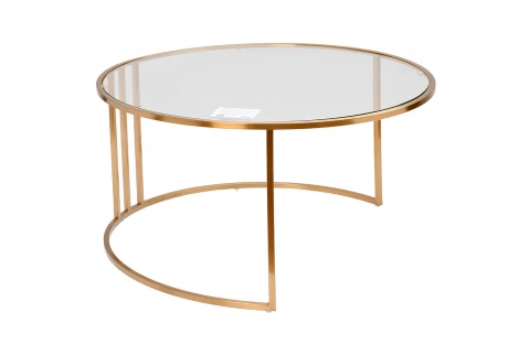 GY-08549 Стол журнальный с пуфом 84.5*84.5*47см Garda Decor