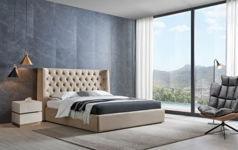 Кровать GC1726 (160-200) бежевый FA272-01