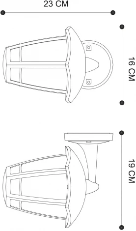 Настенный фонарь уличный Arte Lamp Enif A6064AL-1BK