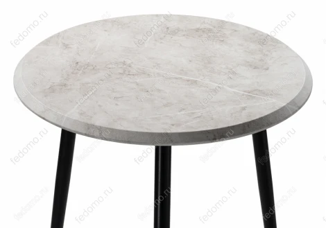 Журнальный столик Абелия мрамор белый / черный матовый