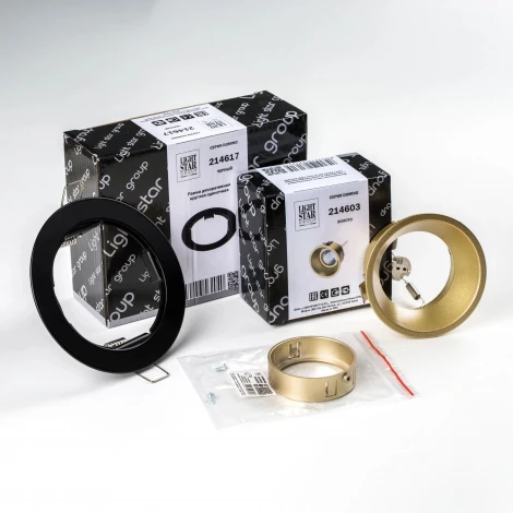 Встраиваемый светильник под LED модуль/ламп МR16 Lightstar Domino D61703GMOD (220V, круглые)