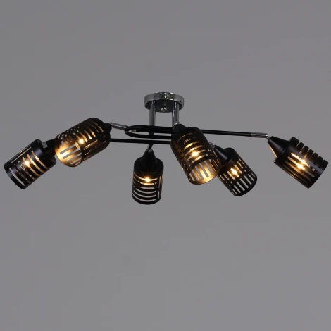 Потолочная люстра на штанге Reluce 70052-3.3-06 CR+BK (220V)