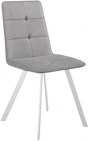Стул DikLine 280 B22 GREY, ножки белые