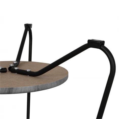 Стол журнальный BeautyStyle 38 орех гикори grey/черный Mebelik 009434