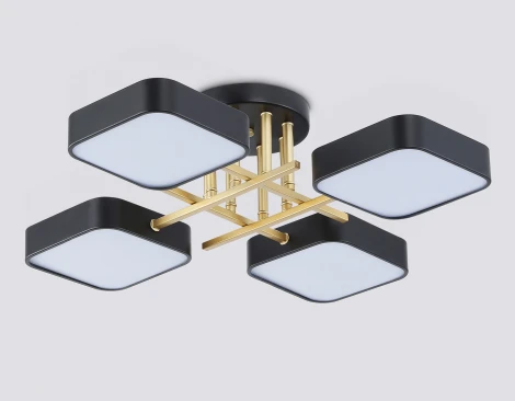 Потолочная люстра светодиодная на штанге с регулировкой цветовой температуры Ambrella COMFORT FL516343