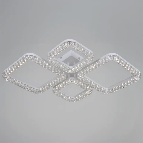 Потолочная люстра светодиодная на штанге с регулировкой цветовой температуры, яркости и ночным режимом Reluce 19848-0.3-04D WH