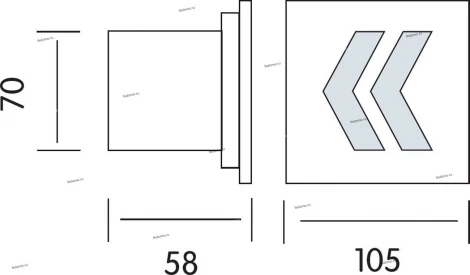 Светильник уличный встраиваемый в стену светодиодный Horoz Oniks, 1 лампа, никель с белым
