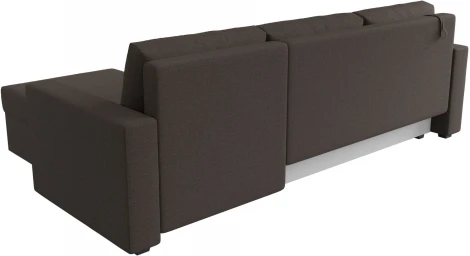 Диван угловой Траумберг Лайт правый угол (Коричневый/Рогожка) Лига Диванов арт.121138