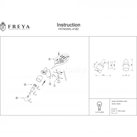 Спот Freya Arlette FR7003WL-01BZ (220V, круглые)