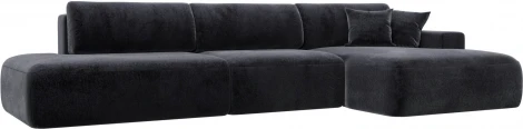 Диван угловой Лига-036 НПБ Модерн Лонг правый угол Лига Диванов (Велюр) арт.127763