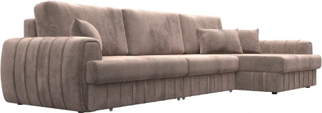 Диван угловой Лига-057 НПБ Лонг угол правый Лига Диванов (Велюр) арт.129304
