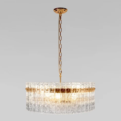 Подвесная люстра Loft It Nevada 10297/600 French gold (220V, хрусталь, на цепи, круглые)