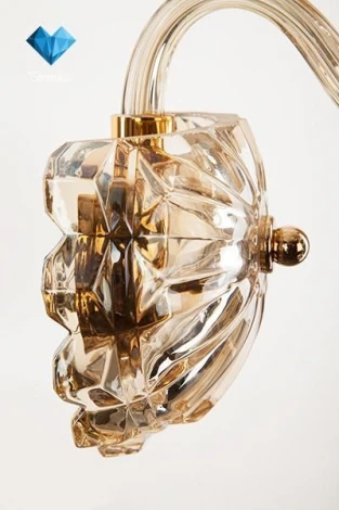 Бра Eurosvet Diamond 10052/1 золото/тонированный хрусталь Strotskis