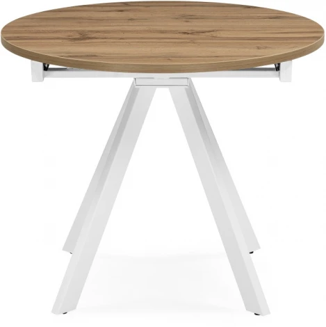 Стол деревянный Woodville Трейси 90(120)х90х76 дуб вотан / белый 533168
