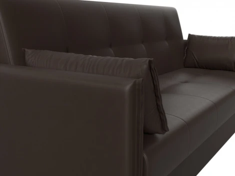 Диван-книжка Лига-018 (Коричневый/Экокожа) Лига Диванов арт.117887