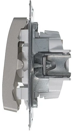 Выключатель встраиваемый трехклавишный (платина) Systeme Electric Glossa GSL001231