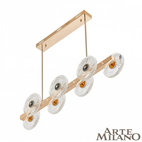 Подвесной светильник Arte Milano 3653.L850.W180.H600.LED G (220V, на тросе, цветы)