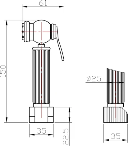 Гигиенический душ Zorg Antic AZR 3 LB BR