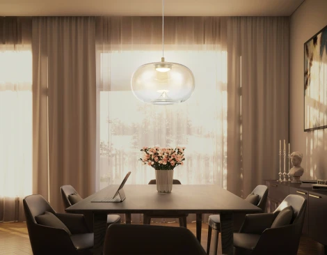 Подвесной светодиодный светильник Ambrella High Light LH11083 (220V, на проводе, круглые)