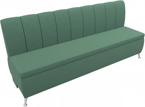 Диван кухонный прямой Кантри (Зеленый/Рогожка) Лига Диванов арт.123745