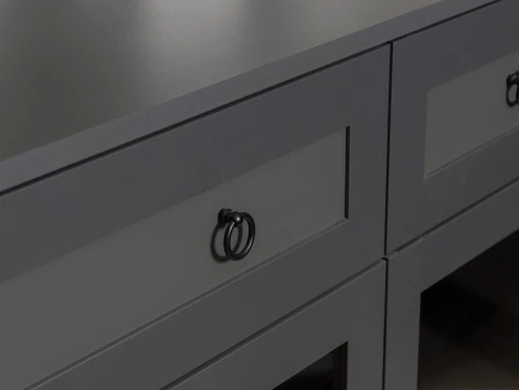 Тумба Caprio с ящиками и дверями ОГОГО 434226 (белый)