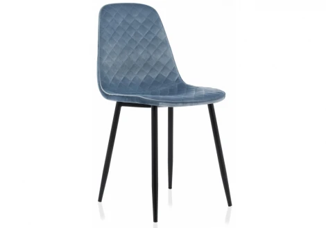 11661 Обеденный стул на металлокаркасе Woodville Capri голубой 11661