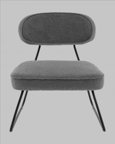 Кресло Kate new ткань букле темно-серый Stool Group арт.УТ000041264