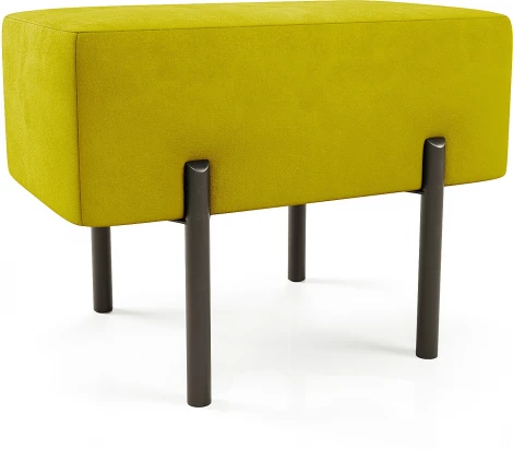 Маленькая радость Пуф прямоугольный на ножках, горчичный D1 furniture арт.AAA41673004
