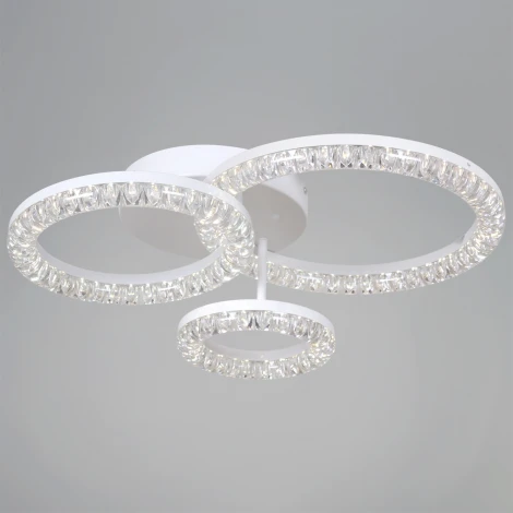 Потолочная люстра светодиодная на штанге с регулировкой цветовой температуры, яркости и ночным режимом Reluce 29847-0.3-03E WH