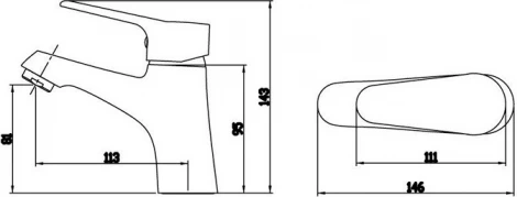 Смеситель Bravat Eco F1111147C для раковины