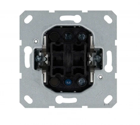 Выключатель одноклавишный проходной с подсветкой (мокко) Jasmart G-Classic G3012NZ