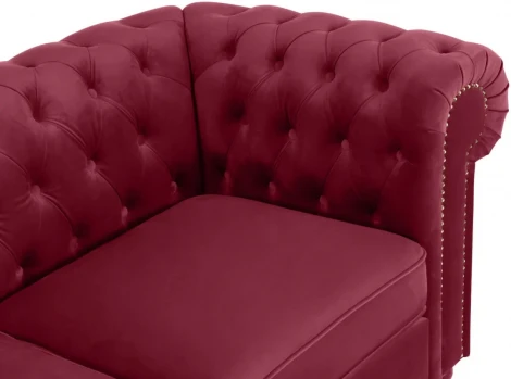 Диван Chester Classic ОГОГО (арт.344539), (Ткань/Бордовый)