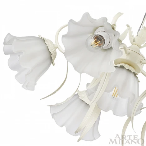Подвесная люстра Arte Milano Napoli 316066/D680/6 IV (220V, на цепи, цветы, листья)