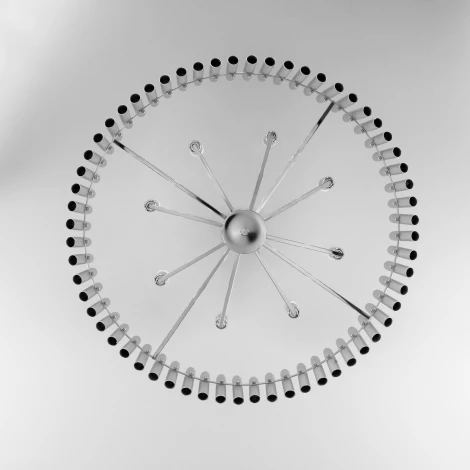 Потолочная люстра на штанге Bogate's Castellie 362/8 серебро (220V)