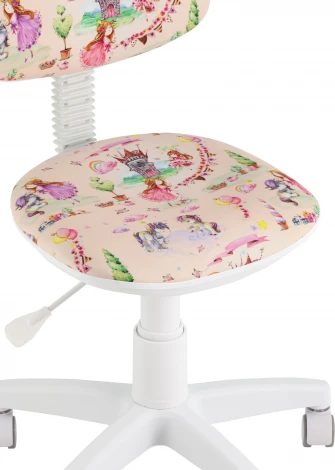 Кресло компьютерное детское УМКА Princesski пластик белый Stool Group (арт.УТ000038772)