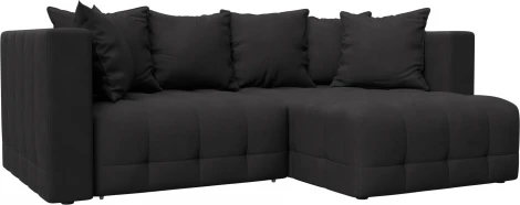 Диван угловой Лига-052 НПБ угол универсальный Лига Диванов (Замша) арт.128815