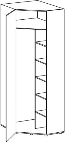 Шкаф угловой Modus левый ОГОГО 693213