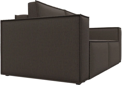 Диван прямой Куба мини (Коричневый/Рогожка) Лига Диванов арт.121890