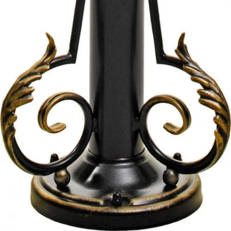 Наземный фонарь Кузнечное дело Галактика 24-002-ЧЗ (220V, ковка, шар, листья, под старину, IP54)