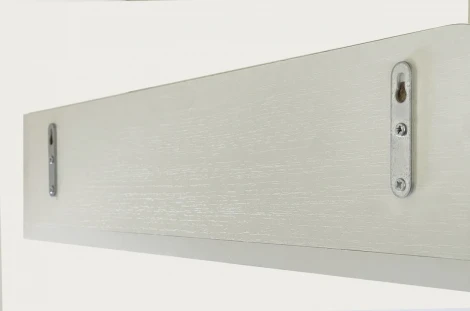 Полка навесная Бабочка Mebelson (ЛДСП,МДФ/Светлое дерево,Розовый) арт.PB-01.3095