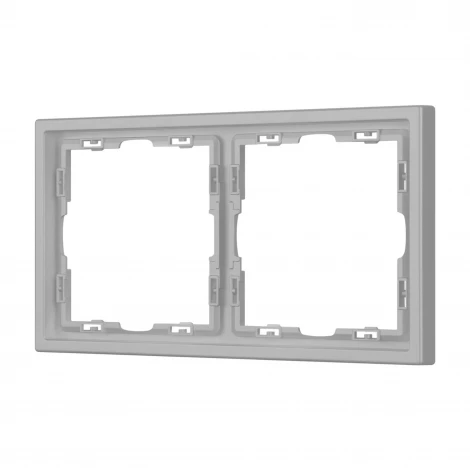 Рамка пластиковая FRM-NOBE-SFPL-2-IS (Arlight, Никель) 059457