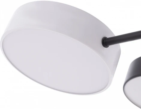 Потолочная люстра светодиодная на штанге Arte Milano Ferrara 250906/8B Bk/Wh (220V, круглые)