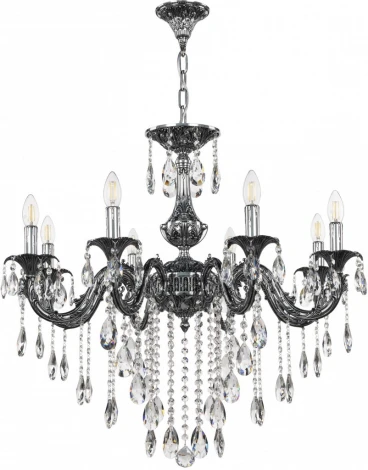 Подвесная люстра Bohemia AL7901 AL79101/8/250 B NB (220V, подвески, на цепи, подсвечник, свеча)