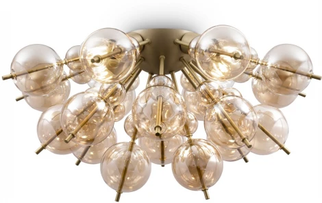 Потолочная люстра Maytoni Bolla MOD133CL-04BS (220V, шарики, молекулы)