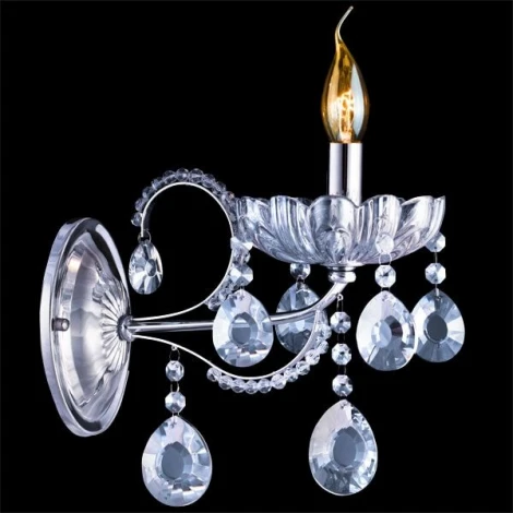 Бра Eurosvet 3015 3015/1 хром / лазурный хрусталь Strotskis