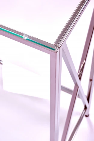 Консольный стол AllConsoles 1031-CS clear серебряный